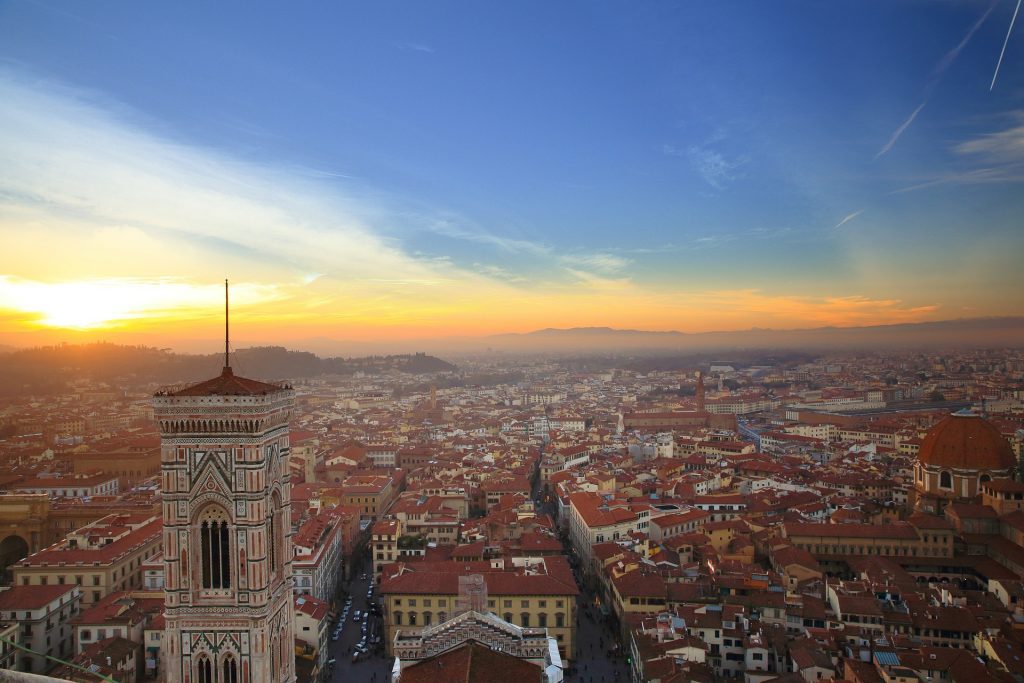 which uk airports fly direct to florence